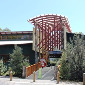 Entrance to the Lake St Clair visitor centre