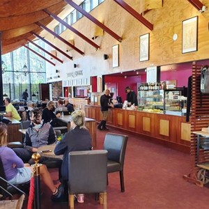 The restaurant at the visitor centre
