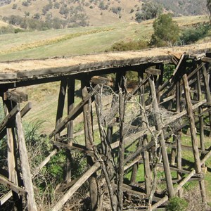 Unrestored trestle bridge