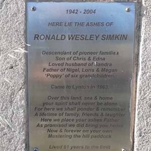 Grave & Lookout Ronald Wesley Simkin