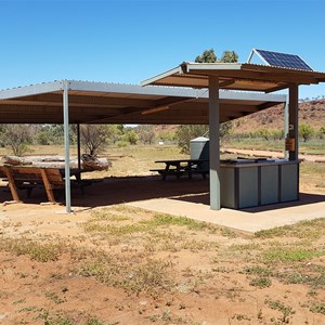 One of two camp kitchens