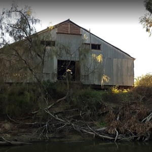 Woolshed from the river.