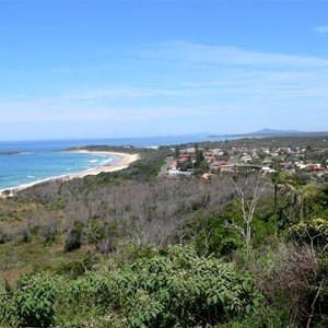 Sawtell looking south from Boambee Headland