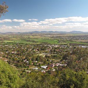 View west over town -  Oct 2011