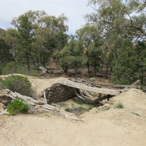 Ruins on bank