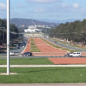 View of Parliament House from War Memorial