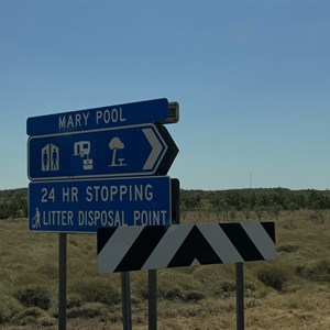 Mary Pool Rest Area Turnoff