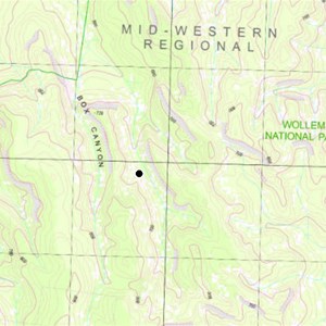 Old topo map at 1:25K showing Box Canyon