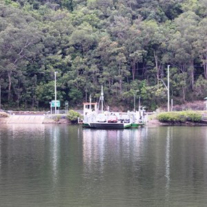 The ferry at the northern ramp.