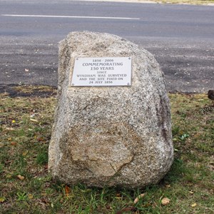 The 150th Anniversary commemorative stone 