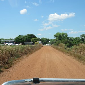 Dirt road to entrance