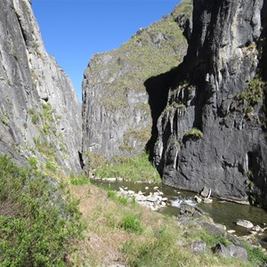 Limestone gorge walls