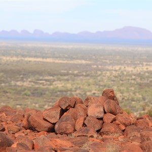 View to the Olgas from the top of Mt Currie