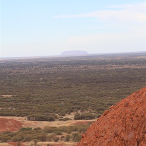 View to Ayers Rock (Uluru) from Mt Curry Group