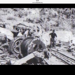 Damage to Mine winching gear after the 1921 explosion.
