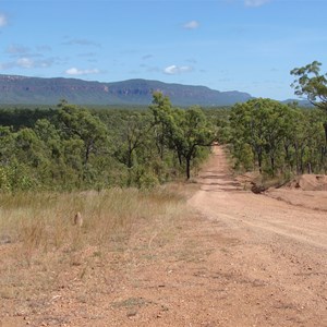 Mt Mulligan from vantage point on access road