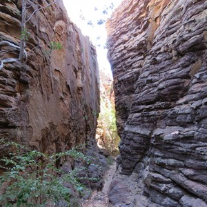 A narrow chasm