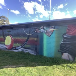 Playing Fields Tennis Courts And Graffiti Art