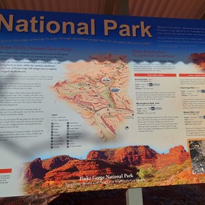 Finke Gorge National Park Sign
