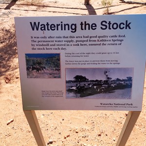 Watering The Stock Sign
