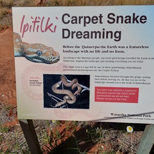 Carpet Snake Dreaming Sign