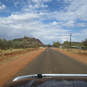 Bitumen road entrance