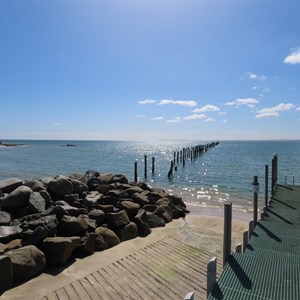 Old jetty piles