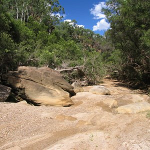 Dry streambed