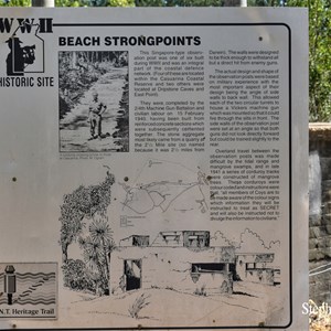 Sandy Creek Watch Post information sign