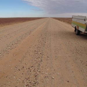 Track through the gibbers