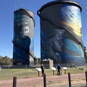Hay Water Tower Art