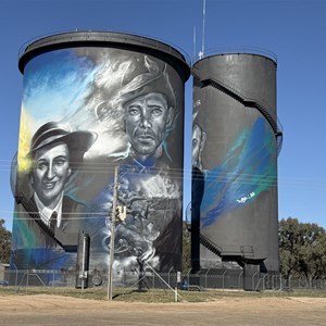 Hay Water Tower Art