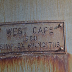 West Cape Lighthouse plaque