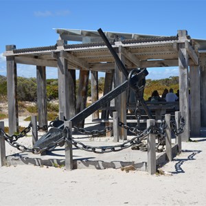 Memorial and Shelter overlooking Stenhouse Bay Jetty