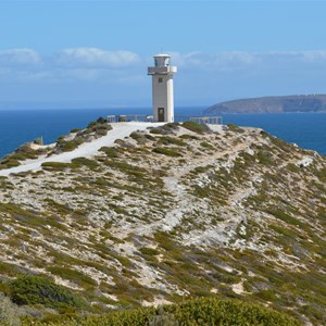 Cape Spencer Lighthouse from the walking path