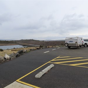 Newly paved parking March 2026