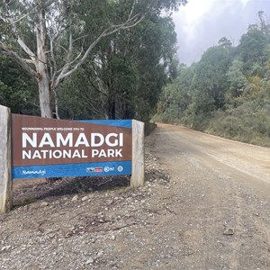 Namadgi National Park Entry Sign