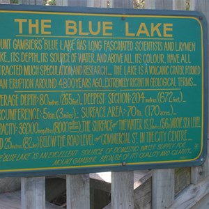 Blue Lake sign