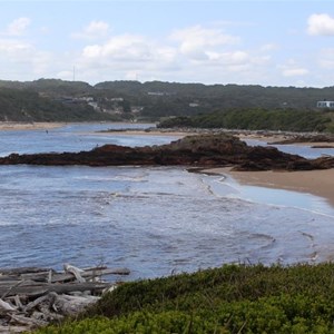 View over part of the estuary to North Arthur River