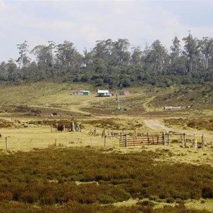 Isolated farm house between Moina and Cradle Mountain