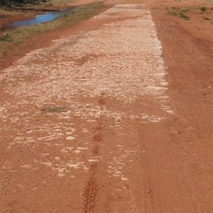 Paved floodway crossing