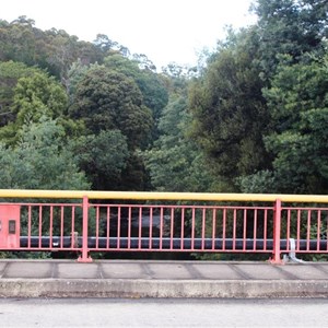 The rail of the Red Bridge