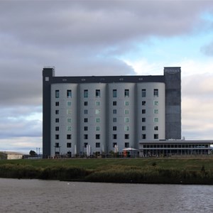 This Peppers hotel was once a set of grain silos