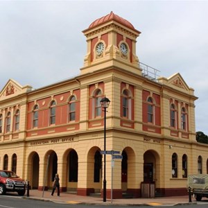 The Queenstown Post Office was built in 1902. The tower was added in 1909.