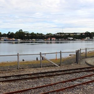 Strahan harbour from Regatta Point