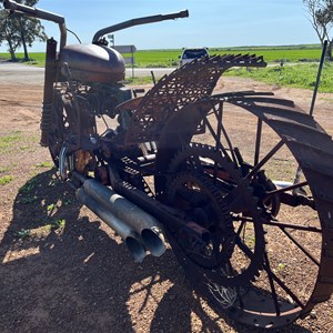 Motorbike sculpture