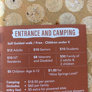 Standley Chasm Camping