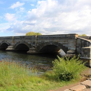 The historic Ross Bridge completed in 1836