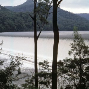 Spillway in operation