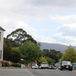 The main street towards Hobart